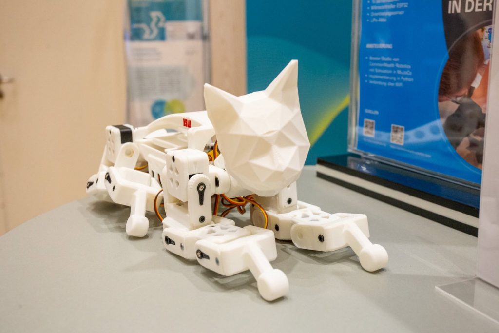 A cat looking robot